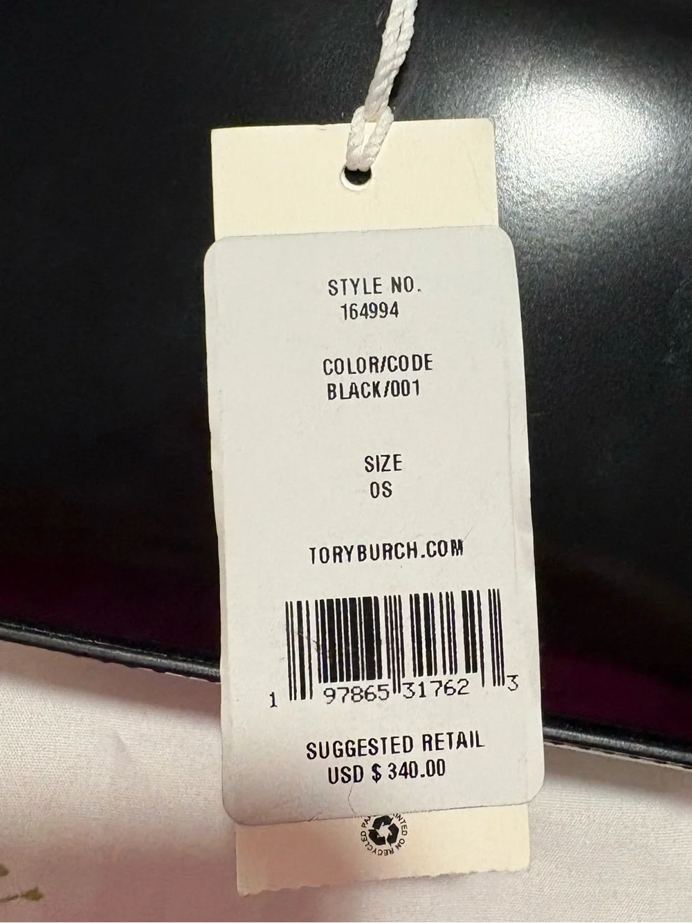 Tory Burch polished black